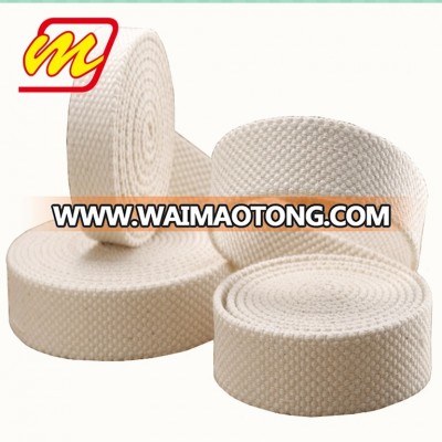 Lowest Factory Outlet Heavy Duty Woven Custom Striped Herringbone 2 Inch Cotton Webbing Tape Strap Belt Rolls For Bags